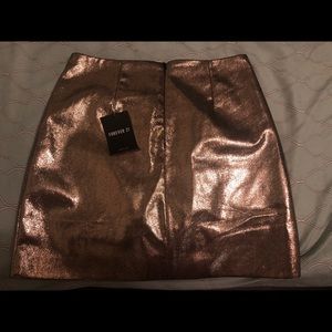 Rose gold skirt